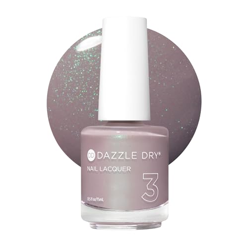 Dazzle Dry Nail Lacquer Step 3 Let's Glow 0.5 Fl Oz | Long-Lasting Gel-Effect Polish