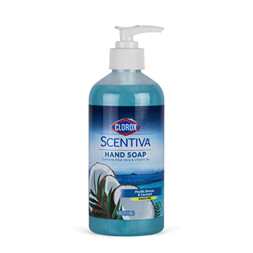Liquid Hand Soap with Pump - Pacific Breeze & Coconut Scent, 14 Fl Oz, Pack of 12 — Gentle on Skin, Tough on Germs