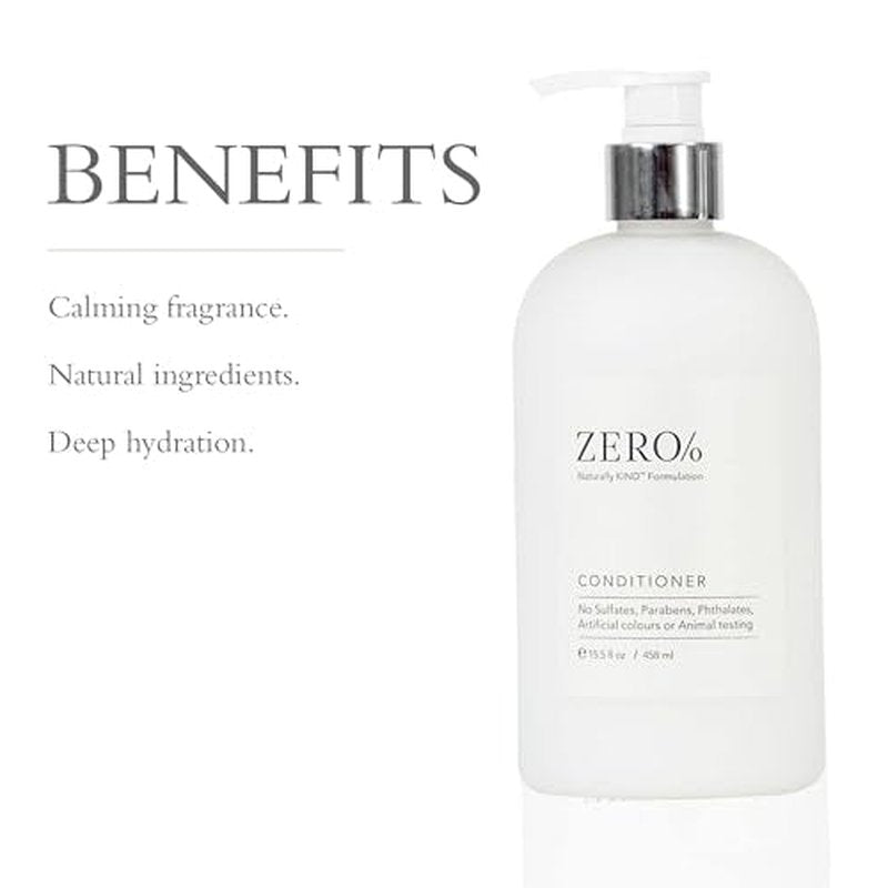 Gilchrist & Soames Zero% Unisex Conditioner ? Natural, Sulfate Free, Paraben Free, Cruelty Free Formula for All Hair Types, Hydrating Hair & Scalp Treatment with Fresh Botanical Scent, 15.5 oz