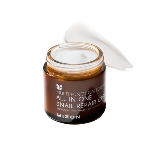 MIZON All in One Snail Repair Cream 2.53 Fl Oz - Hydrating, Anti-Aging & Skin Regeneration