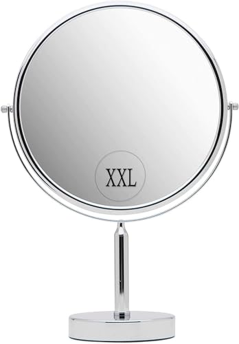 Mirrorvana XXL Double Sided 3X Magnifying Makeup Mirror with Stand - 17x11 Inches