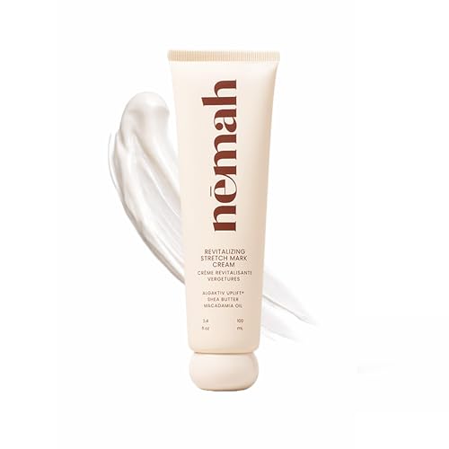 Nemah 3.4 Oz Stretch Mark Cream for Pregnancy, Moisturizing Belly & Body Care