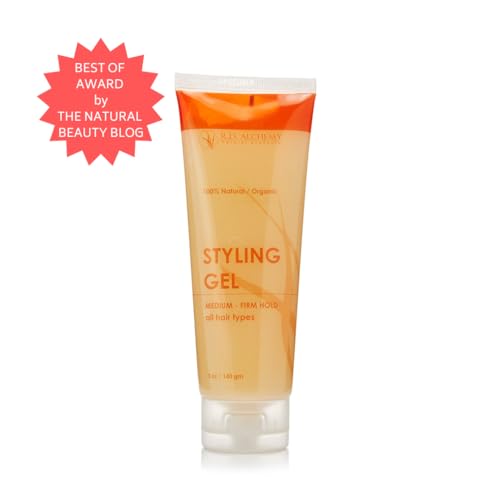 Natural Organic Styling Gel - Light to Medium Hold Hair Gel for All Hair Types