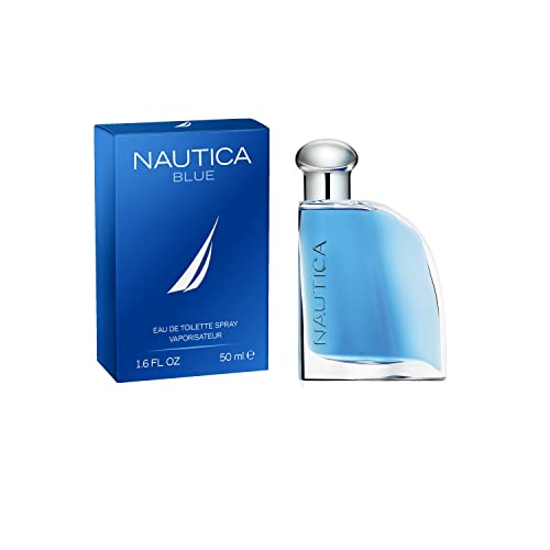 Men's Eau de Toilette Spray - Nautica Blue, 1.6 Fl Oz, Travel Size, Long-Lasting Fragrance - Blue Variation