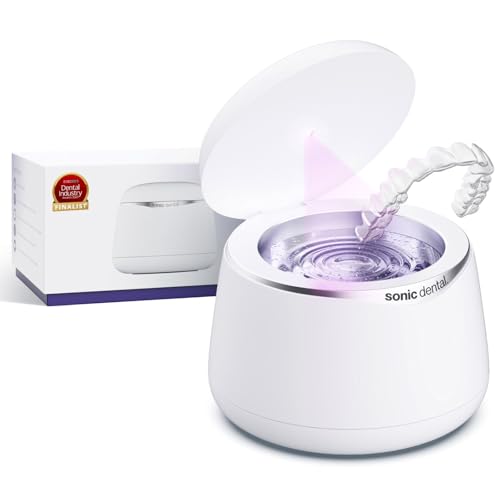 Sonic Pro Ultrasonic Dental & Jewelry Cleaner Pearl White 43kHz - UK Approved