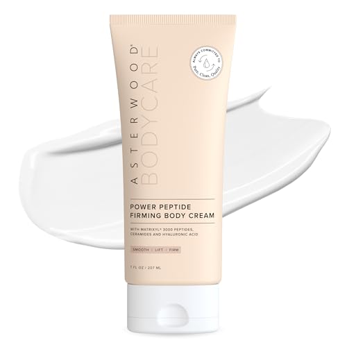Asterwood Power Peptide Firming Body Cream 7 Fl Oz - Skin Tightening & Hydrating Moisturizer