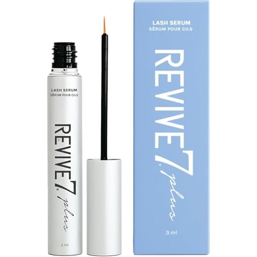 Revive7 Plus Revitalizing Lash Growth Serum for Eyelash Thickness - Serum Brow Enhancer Eyebrow - Lash Enhanced Formula for Longer, Full and Thicker Natural Eyelash, Made in Canada (3 ml)