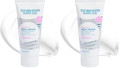 Hydrating Lavender Body Cream with Vitamin E & Shea Butter - 6 oz Pack of 2