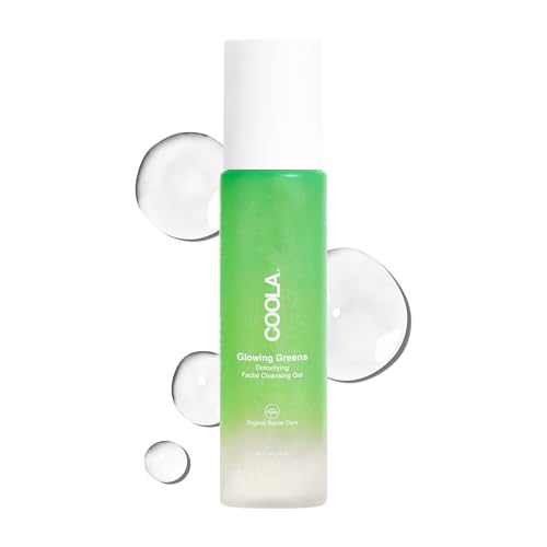 COOLA Glowing Greens Gel Facial Cleanser 5 Fl Oz - Detox & Hydrate, Vegan & Eco-Friendly