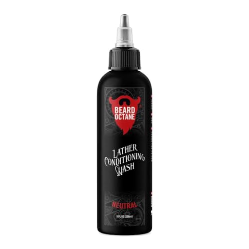Beard Octane Unscented Beard Wash - Gentle Daily Shampoo with Shea Butter - 8oz - Neutral Variant