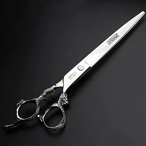 AXEMOORE 9 Inch Flat Professional Hair Scissors - Japanese 440C Stainless Steel, Gift Bag Included