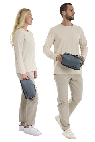 Water-Resistant Toiletry Bag with Hanging Strap - Dark Slate / One Size
