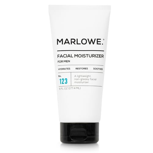 MARLOWE. No. 123 Men's Facial Moisturizer and No. 122 Facial Scrub Skincare Pack | Exfoliating Face Wash and Lightweight Daily Face Cream | Suitable for Dry and Oily Skin | Natural Ingredients