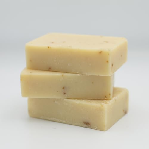 Human Sense Soap Bar Oats & Honey - 3 PK - 100% Natural, Cruelty Free, Paraben Free, Sulfate Free, Gluten Free, Light Brown