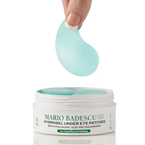 Green Hydrating Under Eye Masks for Dark Circles & Puffiness - 30 Count - Hydrogel Eye Patches