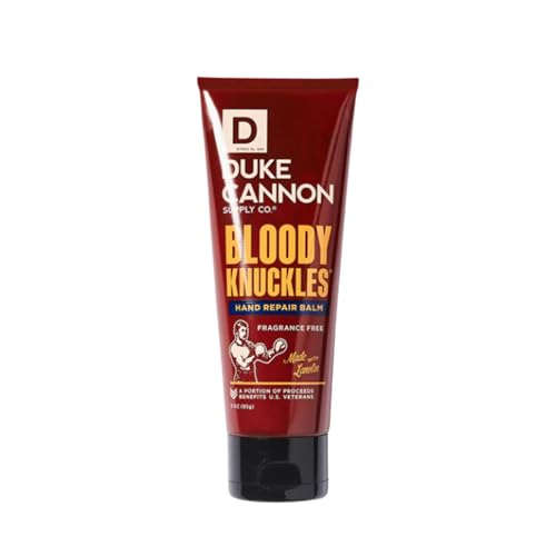 Duke Cannon Bloody Knuckles Hand Balm 3 oz (Pack of 4) – Fragrance-Free, Non-Greasy