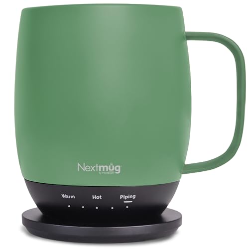 Nextmug 14 Oz Temperature-Controlled Self-Heating Coffee Mug - Sage