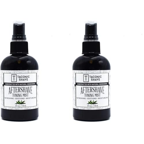 Taconic Shave All Natural Aftershave and Toning Mist - Alcohol Free - Soothes and Calms your Skin (Pack of 2)