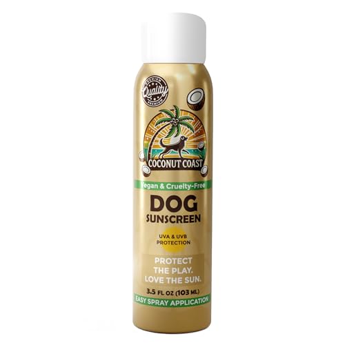 Dog Sunscreen SPF 30+ Natural Mist with Vitamin E Aloe for Sensitive & White Coats