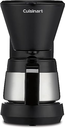 Cuisinart 5-Cup Coffee Maker with Stainless Steel Carafe, Removable Water Reservoir