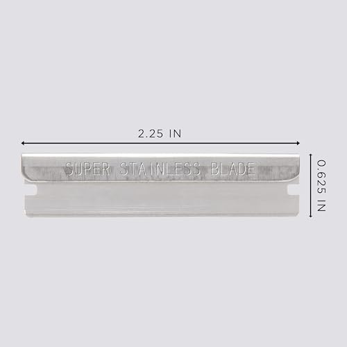 Hair Shaper Razor Blades 60-Pack - Precision Stainless Steel Refills for Barbers