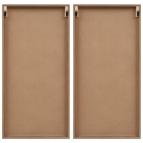 Tree of Life Wall Decor Set - Birch Botanical Two-Tone 3-Piece Wood Panels, Ready to Hang, 16 x 32 Inches, Unframed