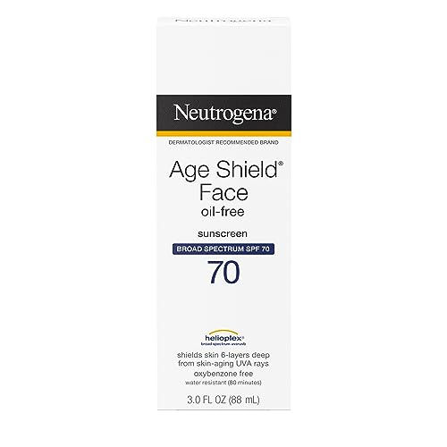 Neutrogena SPF 70 Oil-Free Face Sunscreen Lotion Broad Spectrum UVA/UVB, Pack of 3