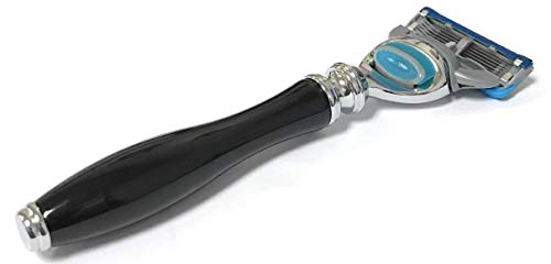 G.B.S 5 Blade Safety Razor Onyx Handle Classic Wet Shaving Tool