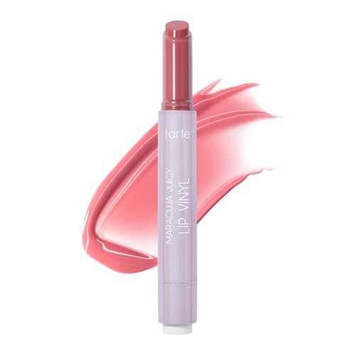 Tarte Maracuja Juicy Lip Vinyl Gloss - Sheer Iris, Hydrating & Volumizing Lip Balm with Hyaluronic Acid & Vitamin E