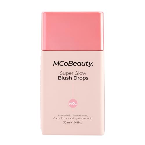 MCoBeauty - Super Face Bundle - Super Glow Bronzing Drops, Super Glow Blush Drops & Souffle Dream Moisturizing Cream - Vegan, Cruelty-Free Cosmetics - Pack of 3 - Christmas Gifts, Stocking Fillers