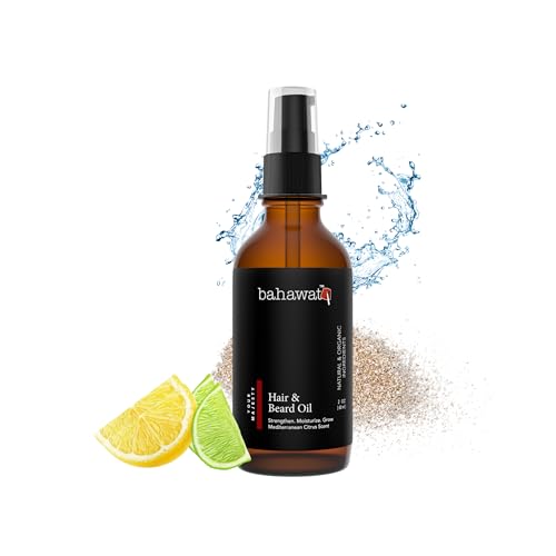 BAHAWAT: Premium Beard Oil Conditioner & Softener - Your Majesty- 2 ounce - Beard Itch and Dry Skin Relief - Handcrafted from Natural Ingredients - Label may vary