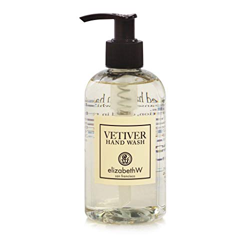 Elizabeth W Vetiver Hand Wash - 8oz Botanical Body Wash with Earthy Scent