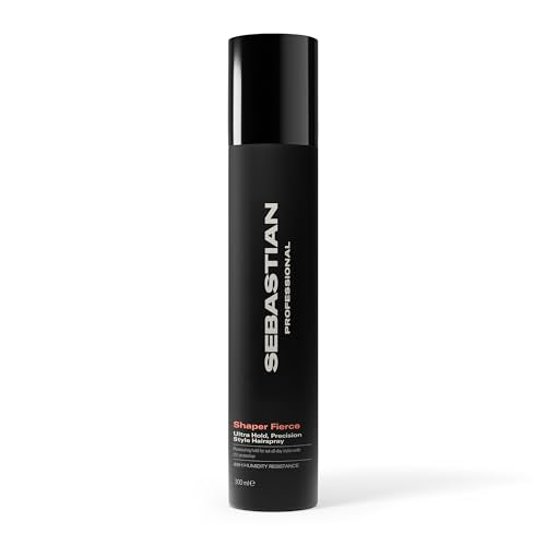 Sebastian Professional Shaper Fierce Hairspray | Strong, Ultra-Firm, All Day Hold | Humidity Resistant | For Medium to Heavy Textures | Finishing Spray | For All Hair Types