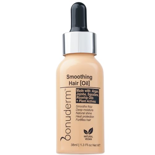 Lightweight Silicone-Free Hair Oil for Frizz Control & Heat Protection - 1.3 Fl oz