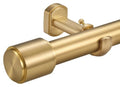 Heavy Duty Curtain Rods 1 1/8 Inch Diameter Extra Long 144-240 Inch - Warm Gold