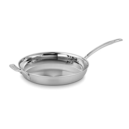 Cuisinart 12-Inch MultiClad Pro Stainless Steel Skillet with Helper Handle