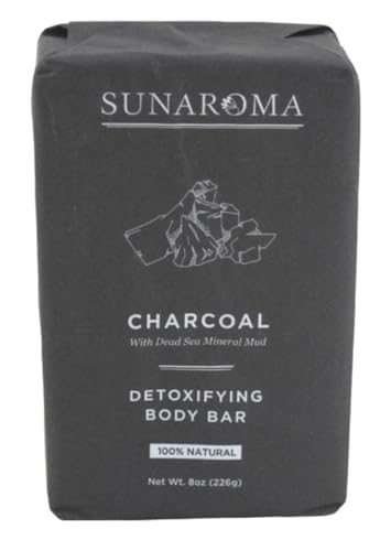 Charcoal Dead Sea Mineral Mud Soap Bar - 8oz Pack of 3
