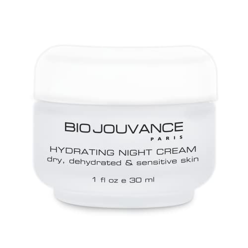 Hydrating Night Cream 1oz / 30ml - For Normal/Dry/Sensitive Skin | Anti Aging Face Moisturizer Hydrating Lotion | Daily Facial Skin Care Treatment Regimen | Made in France