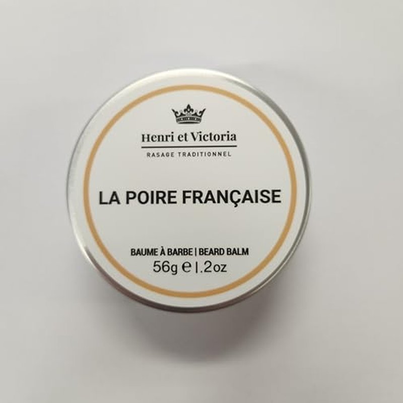 Beard Balm For Men - Moisturizing, Non-Greasy Beard Softener, Soothes Beard and Skin, Prevents Dryness, Flaking, Dandruff, Skin Irritation, Ingrown Hairs, Handmade Beard Balm - La Poire Fran?aise 56g