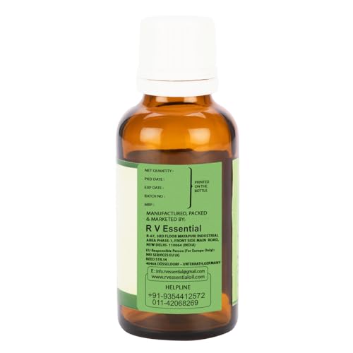 R V Essential Pure Linseed Carrier Oil 30ml (1.01oz)- Linum Usitatissimum (100% Pure and Natural Cold Pressed)