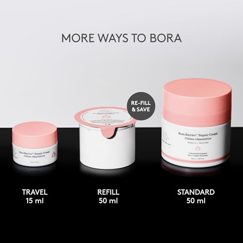 Drunk Elephant Bora Barrier Repair Cream 0.5 Fl Oz Ultra-Rich Moisturizer - Clinically Proven Hydrating Skincare