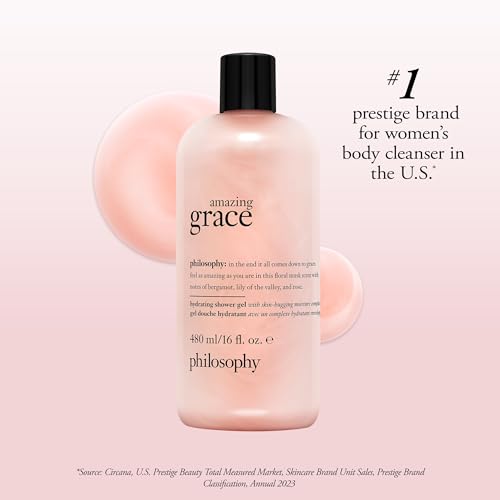 Philosophy Amazing Grace Hydrating Bath & Shower Gel Set - 16 Fl Oz Pack of 2