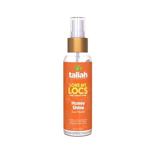Taliah Waajid Love My Locs Honey Shine Loc Sheen | Daily Moisturizing, Alcohol-Free Refreshing Shine Spray, Hair Scalp Moisturizer 4 fl oz