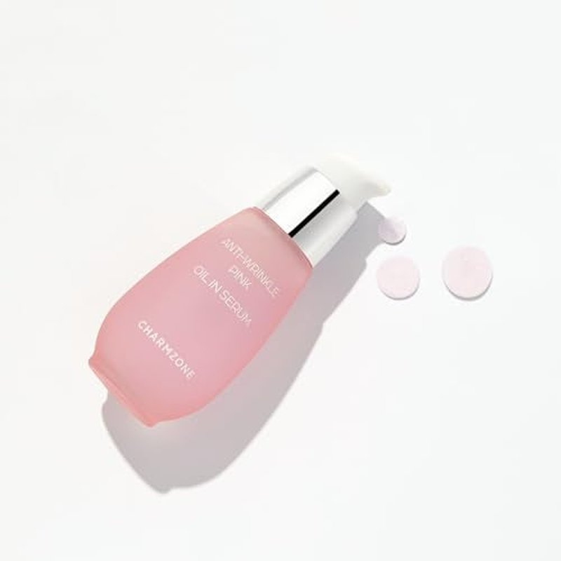 CHARMZONE Anti-Wrinkle Pink Oil-In Serum ? Hydrating & Firming Korean Skincare | Face Serum with Bulgarian Damask Rose & Plant-Based Oils for Soothing & Moisturizing Dry, Sensitive Skin (1.01 fl oz)
