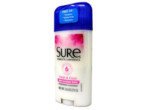 Sure Original Solid Antiperspirant Deodorant 2.6 oz Pack of 6 - Fresh & Cool