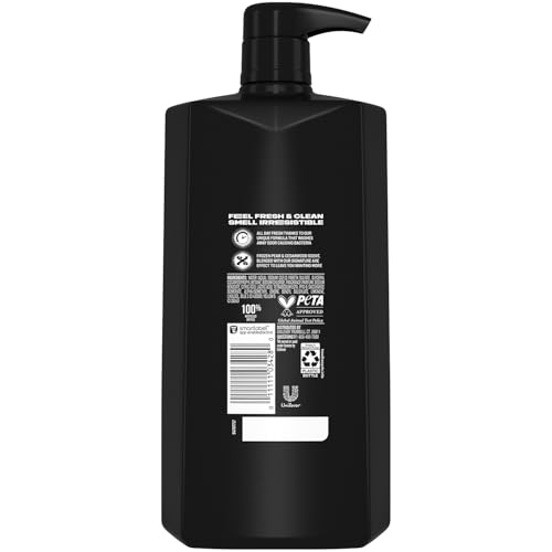 Men's Body Wash 3-Pack - Black Scent, 33.8 Oz, 3-in-1 Body Face Hair Wash