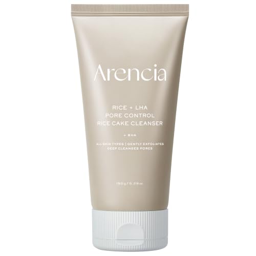 ARENCIA Rice + LHA Pore Control Rice Cake Cleanser - Deep Cleansing for All Skin Types - 150ml / 5.07 fl oz