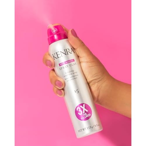Kenra Volumizing Spray Clay 15 | Bodifying, Fullness Spray | 3X The Fullness | Medium Hold | Provides Texture & Volume With A Long-Lasting Finish | All Hair Types
