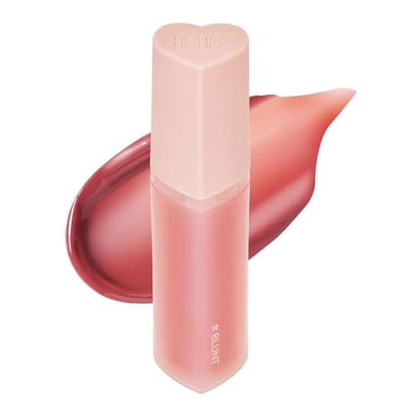 HOLIKA HOLIKA Heart Crush Bare Glaze Tint - K-Beauty Girlish & Juicy Color Lip Tint with Moisture Essence, Long-Lasting Moisture & High Shine, 0.1 fl.oz. (04 BLUNT)