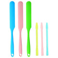 6PCS Non-Stick Wax Spatulas Set, Silicone Spatula Hair Removal Sticks Applicator Reusable Hard Wax Scraper,Eyebrow Wax Sticks For Home Salon Body Use (6PCS)